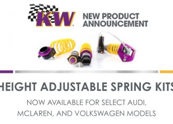 New KW Height Adjustable Spring Kits for Audi, Volkswagen, and McLaren