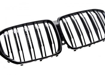 AutoTecknic Painted Dual-Slat Glazing Black Front Grilles for BMW G05 X5