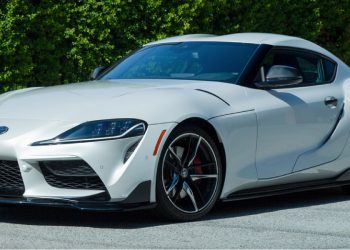 AutoTecknic Carbon Fiber Door Handle Trims for 2020 Toyota A90 Supra