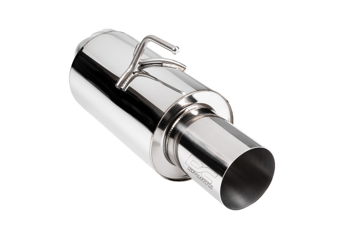 DC Sports SCS7042 Polished Stainless Steel Single Canister Cat-Back Exhaust System 