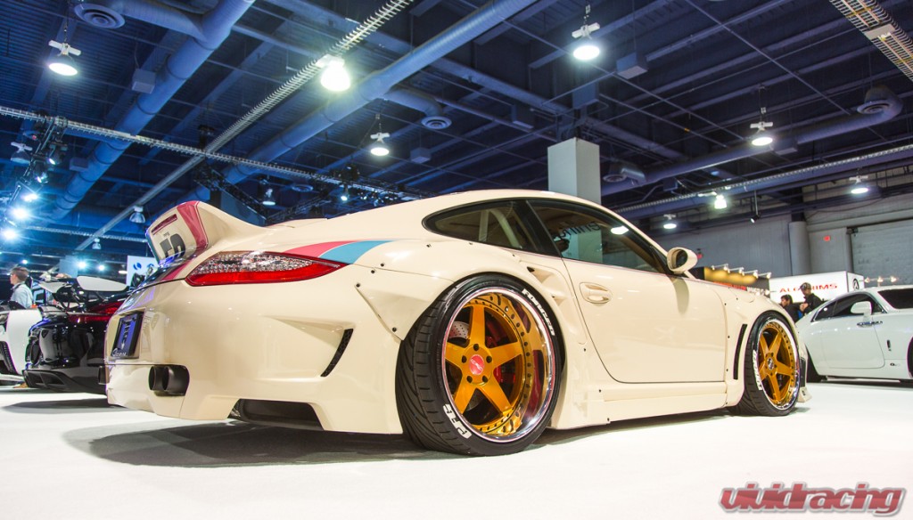 Liberty Walk Porsche 997 with Agency Power parts at Sema
