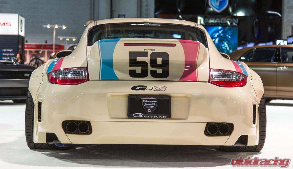 Liberty Walk Porsche 997 at SEMA 2015 GFG Wheels 