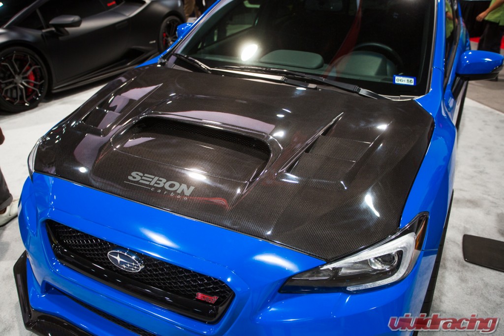 2015 Subaru WRX STI With Seibon Carbon Fiber Hood 