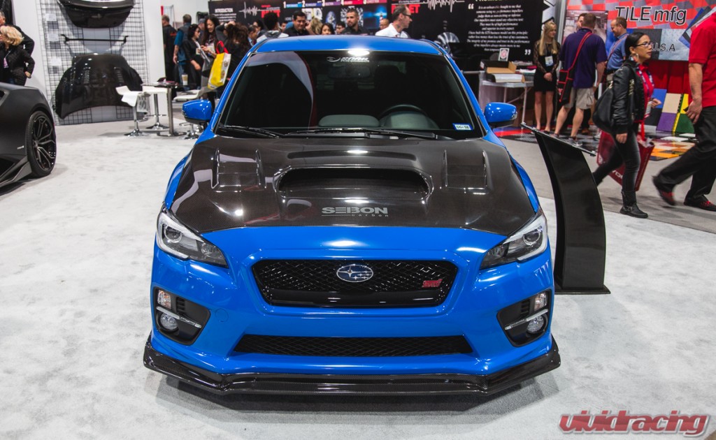 2015 Subaru WRX STI With Seibon Carbon Fiber Hood 