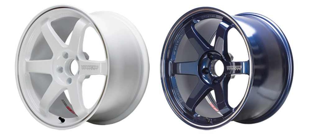 Volk Racing TE37RT in Dash White/DC and Mag Blue/DC