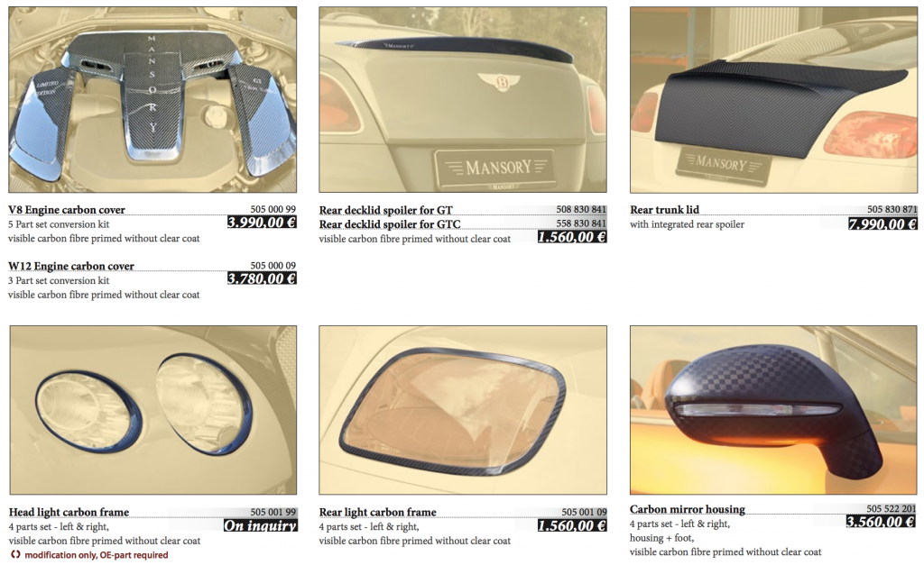 Bentley GTC, GT, V8, W12, Mansory kit, Germany