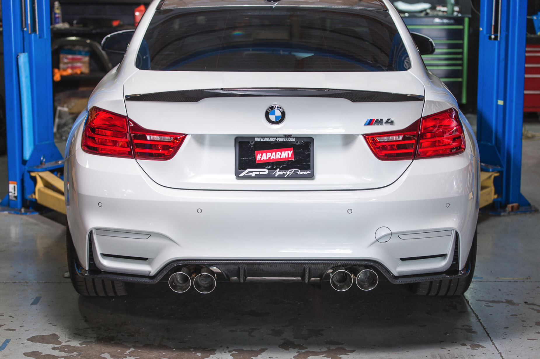 Agency Power, carbon fiber rear diffuser, BMW, M3, M4, F80, F82