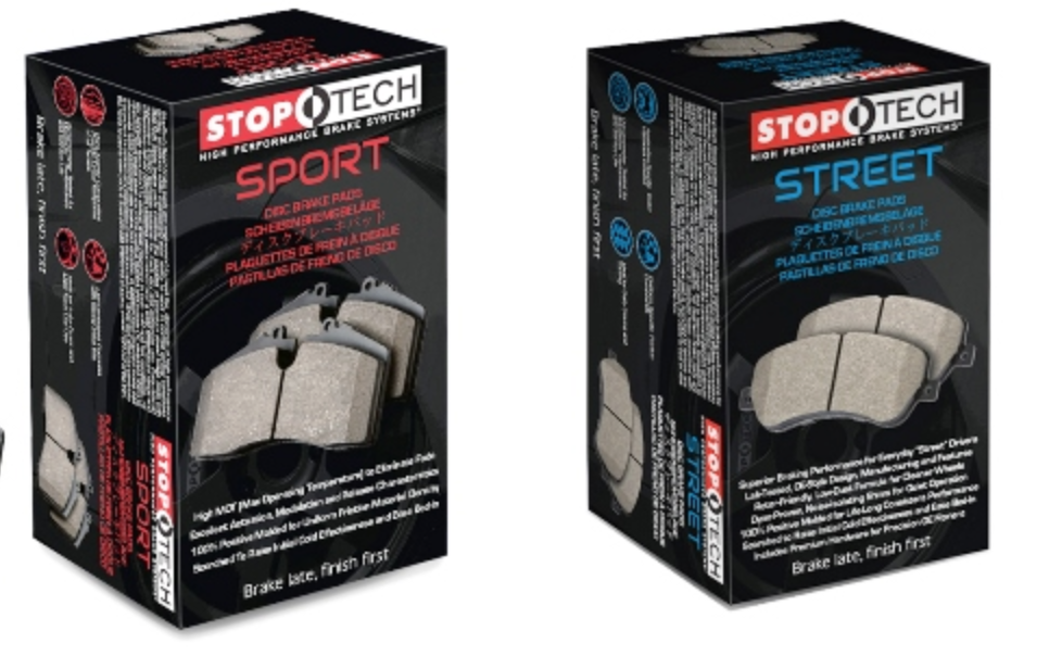 StopTech, brake pads, street, track, sport, racing, rotors, discs