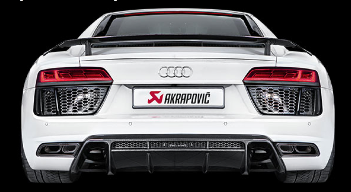 Akrapovic, slip-on line exhaust, coupe, spider, Audi, R8, performance