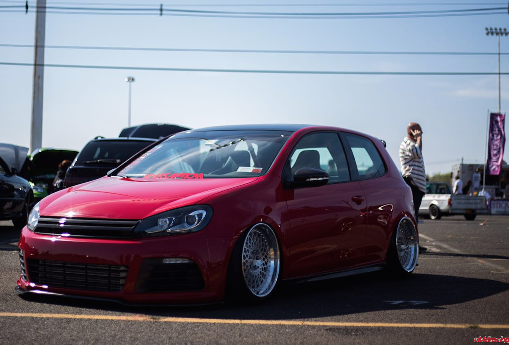 Kerscher, Volkswagen, Golf R, GTI, GLI, carbon fiber front splitter, lip spoiler