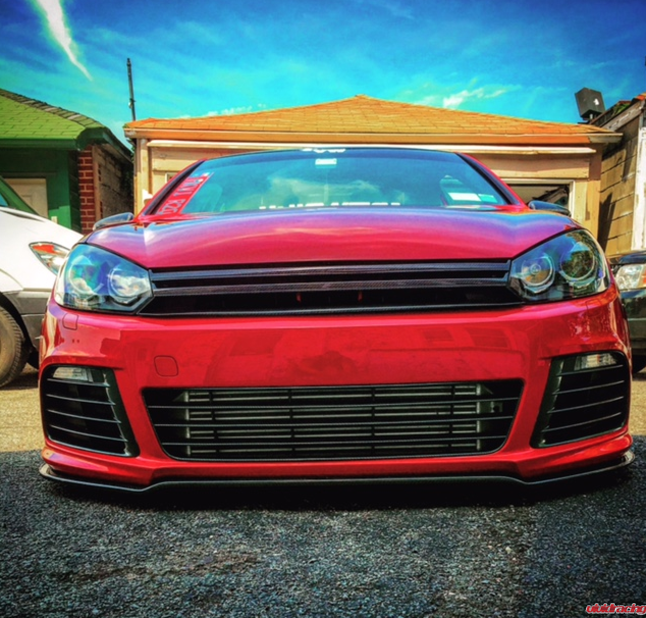 Kerscher, Volkswagen, Golf R, GTI, GLI, carbon fiber front splitter, lip spoiler