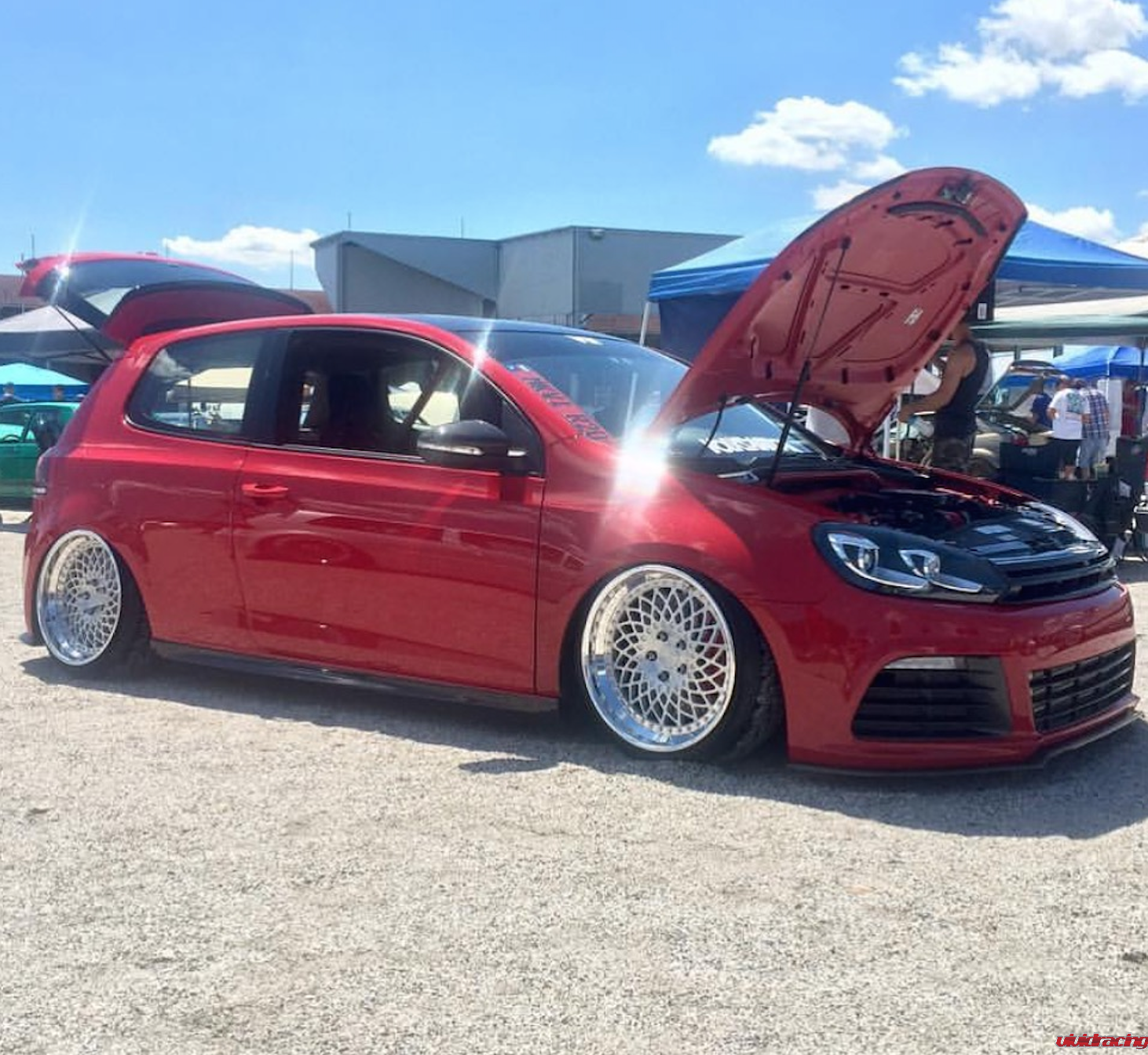 Kerscher, Volkswagen, Golf R, GTI, GLI, carbon fiber front splitter, lip spoiler