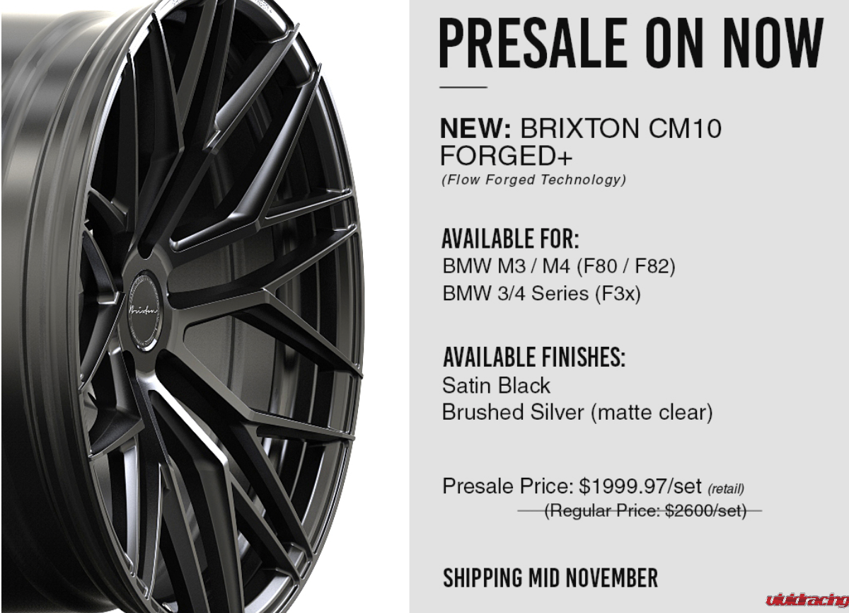 Brixton forged wheels, flow forged technology, BMW, M3, M4, CM10