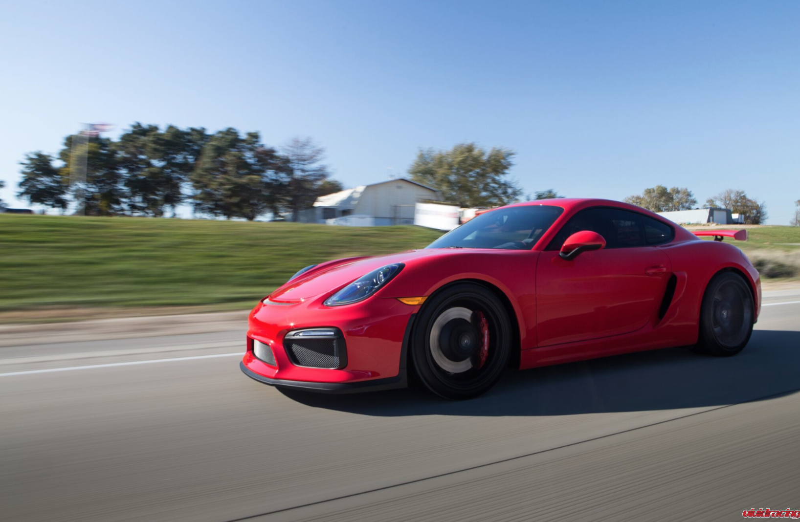 FabSpeed, tow hooks, tie downs, red powder coating, Porsche GT4 Cayman