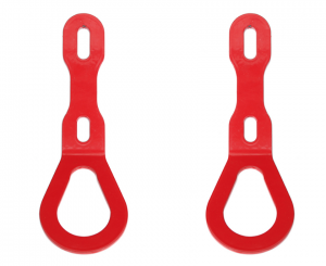 FabSpeed, tow hooks, tie downs, red powder coating, Porsche GT4 Cayman