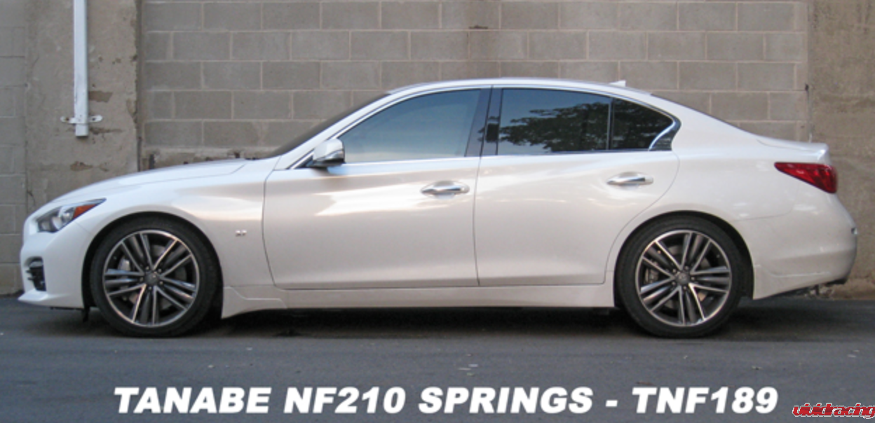 Tanabe, lowering springs, NF210, Infiniti Q50 Red Sport 400 AWD