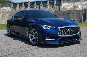 Lowered blue 2018 Infiniti 060 Luxe