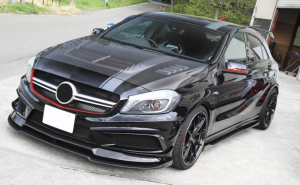 VR Aero Carbon Fiber Hood on a Mercedes-Benz A Class