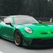 Porsche 992 GT3 in Python Green Cinematic Video on the Streets of Georgia