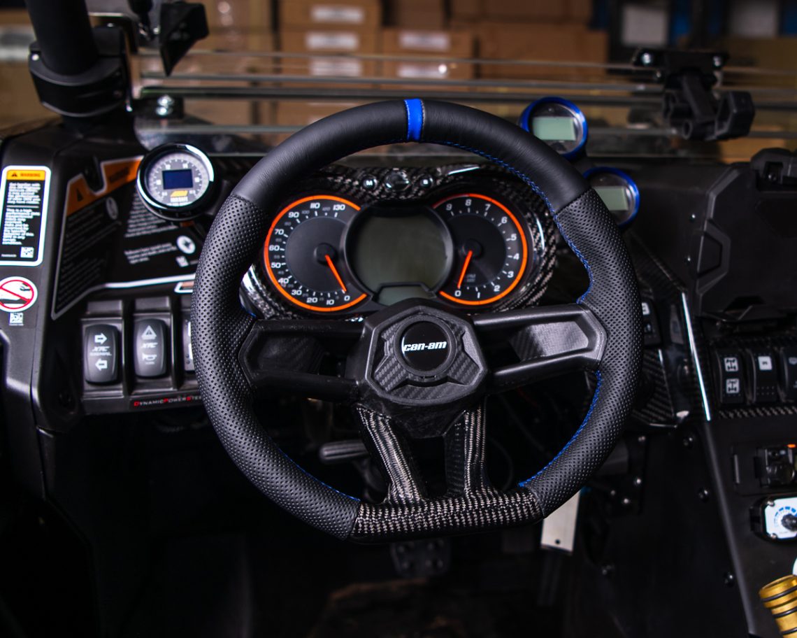 Custom CanAm X3 Steering Wheels with Carbon Fiber Now Available