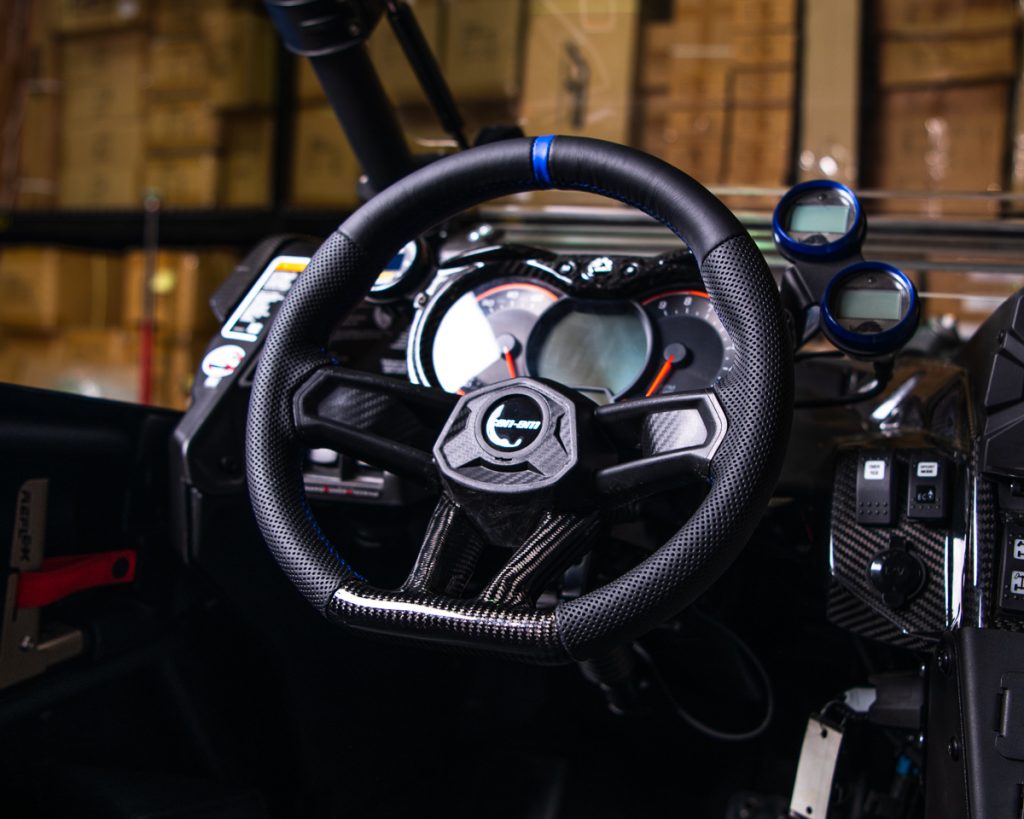 Custom CanAm X3 Steering Wheels with Carbon Fiber Now Available