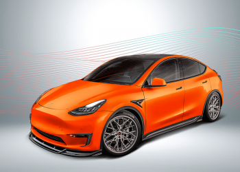 This Vorsteiner Carbon Aero Kit for the Tesla Model Y is Game Changing