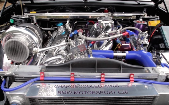 500hp Boosted BMW E28 with Exposed Turbo and Plenty of Attitude!