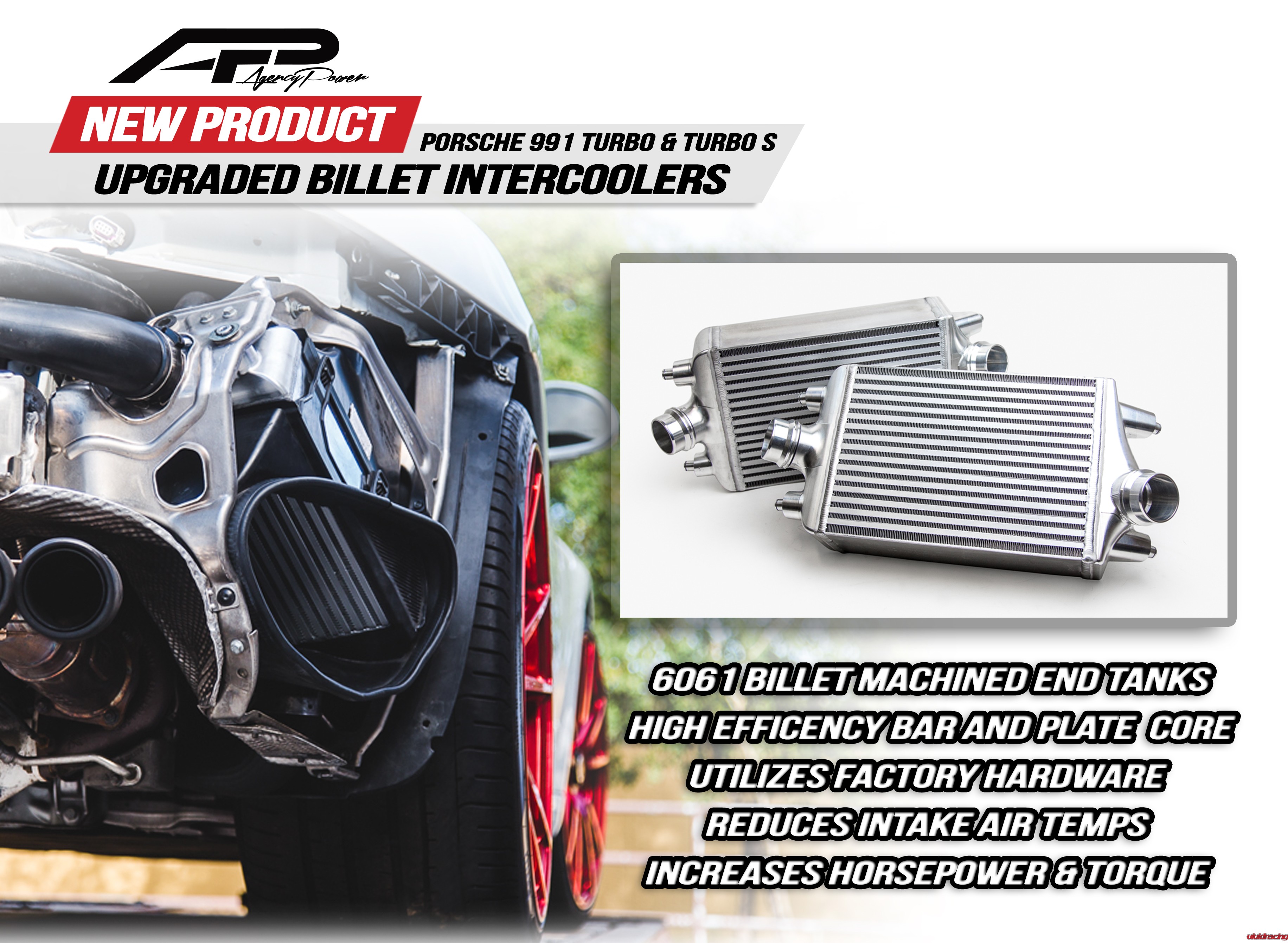 Agency Power Releases Porsche 991 Turbo Intercoolers