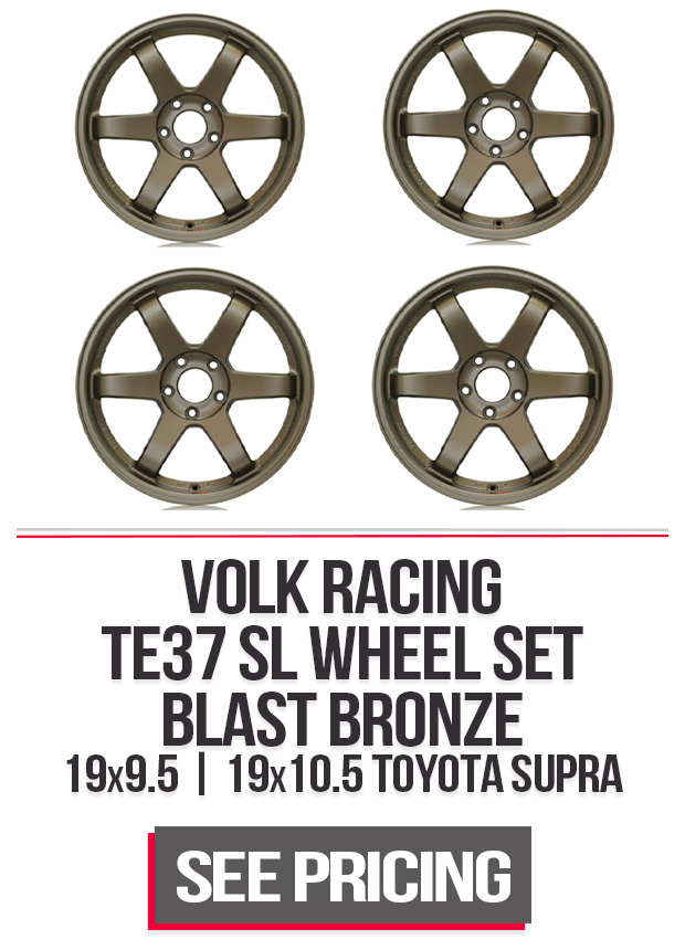 Volk Racing TE37 SL Wheel Set 19x9.5 | 19x10.5 Blast Bronze Toyota Supra MKV
