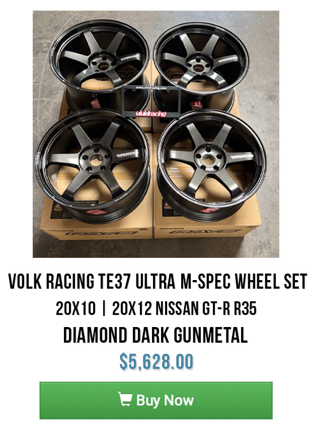 Volk Racing TE37 Ultra M-Spec Wheel 20x10 | 20x12 Diamond Dark Gunmetal Nissan GT-R R35
