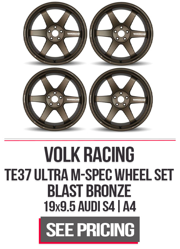 Volk Racing TE37 Ultra M-Spec Wheel Set of 4 Audi S4 | A4 19x9.5 5x112 43mm Blast Bronze