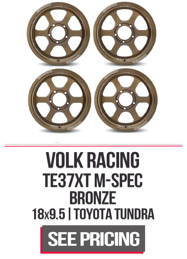 Volk Racing TE37XT M-Spec Wheel Set of 4 Toyota Tundra 2007-2021 18x9.5 5x150 0mm Bronze