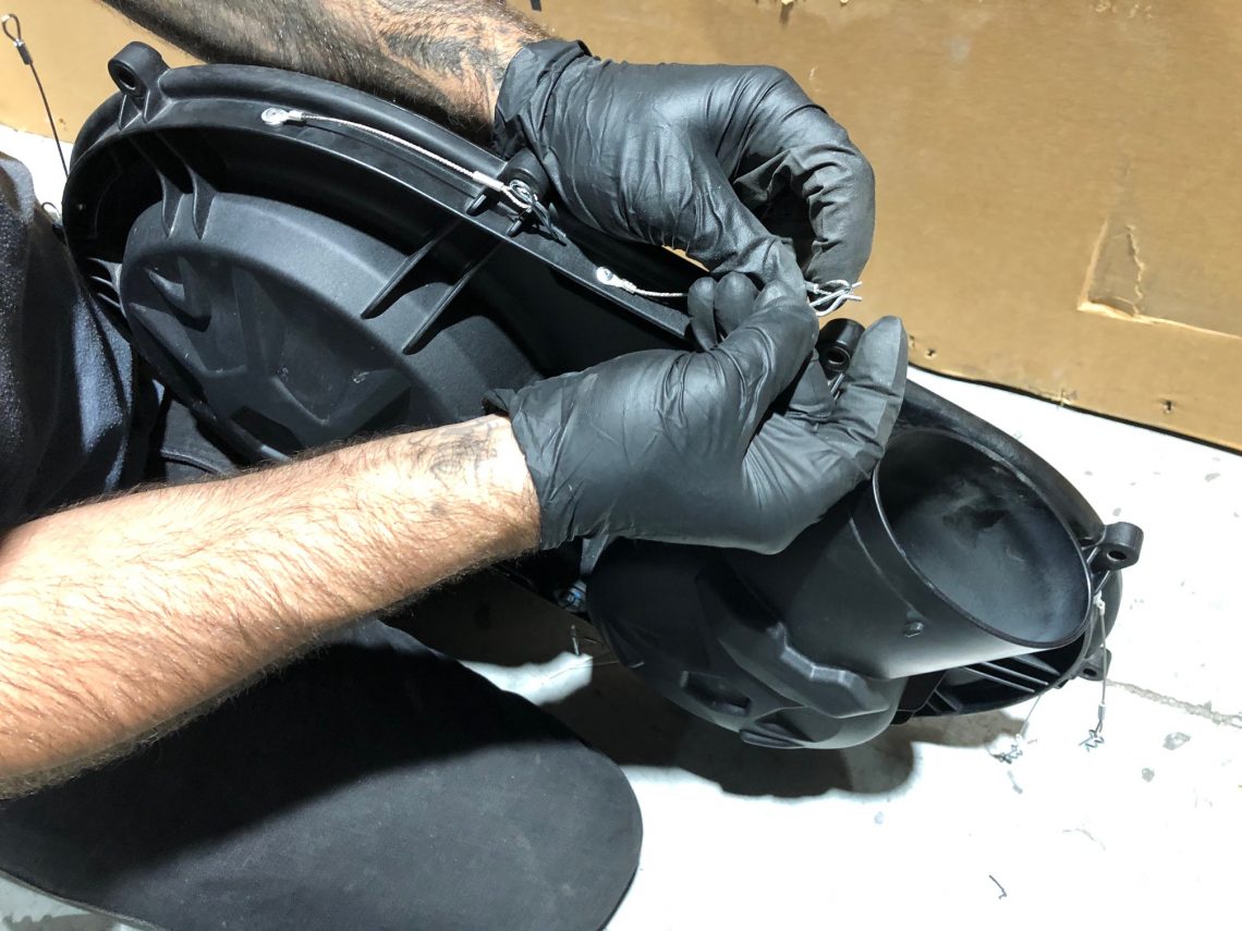 Quick Release Clutch Cover Pin Kit Installation on a CanAm X3 Vivid