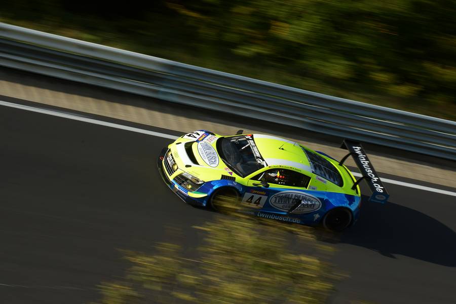Audi R8 Race track yellow