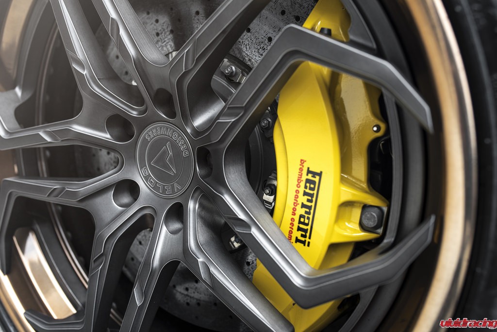 Ferrari 458 Spider, Velos Designwerks XX wheels, matte black, polished, candy paint