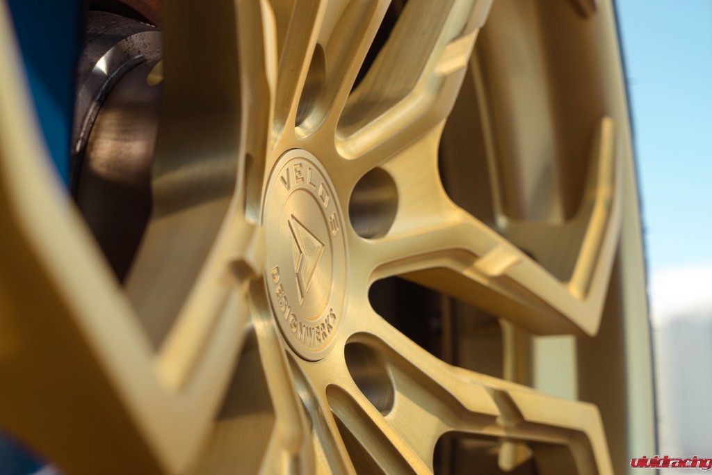 BMW F85 X5M, Velos XX 3-piece forged wheels, gold