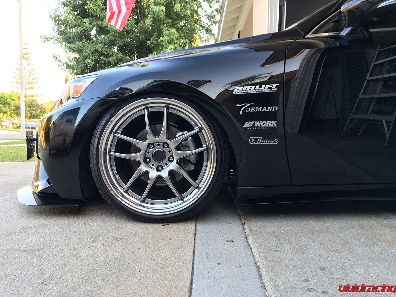 Customers Lexus IS250 on Work Emotion CR2P Stepped lips GT Silver
