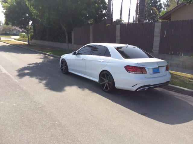 Mercedes E350 with New H&R Lowering Kit