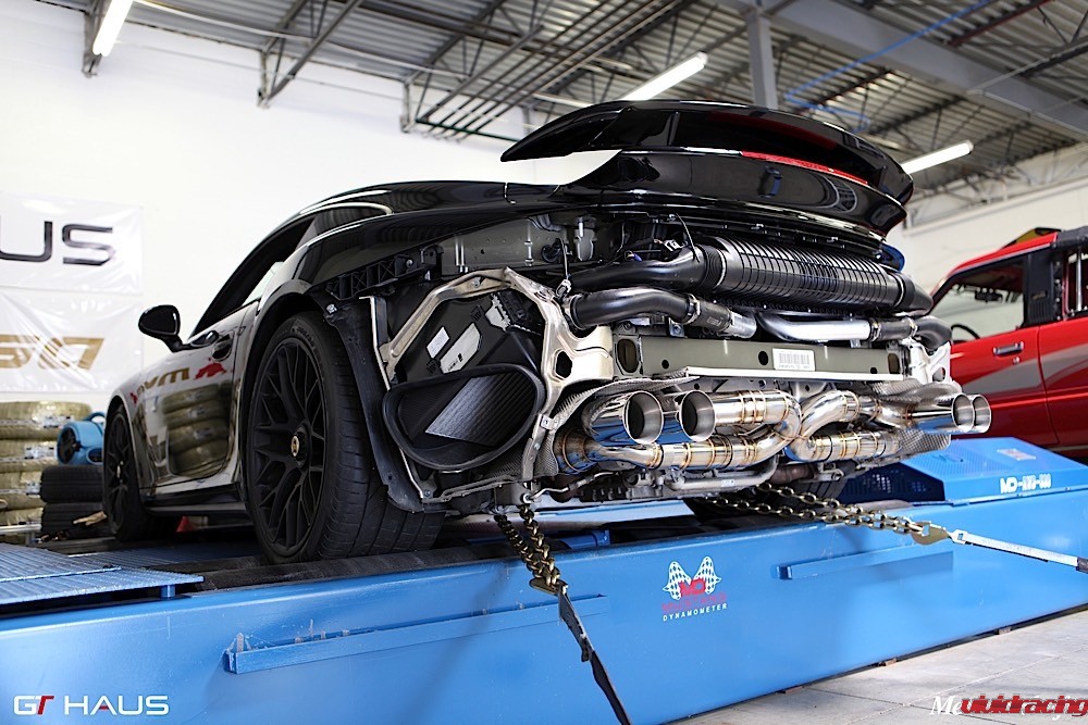 Super GT Porsche 991 Turbo Exhaust by Meisterschaft