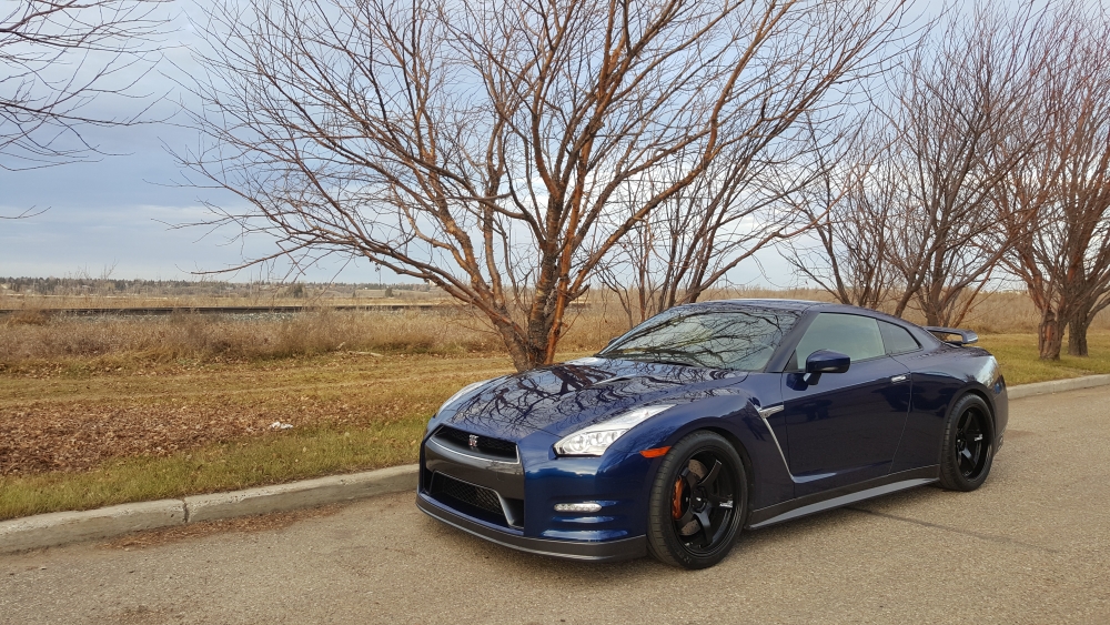 Nissan GT-R with 20-inch Semi Gloss Black Advan GT Wheels