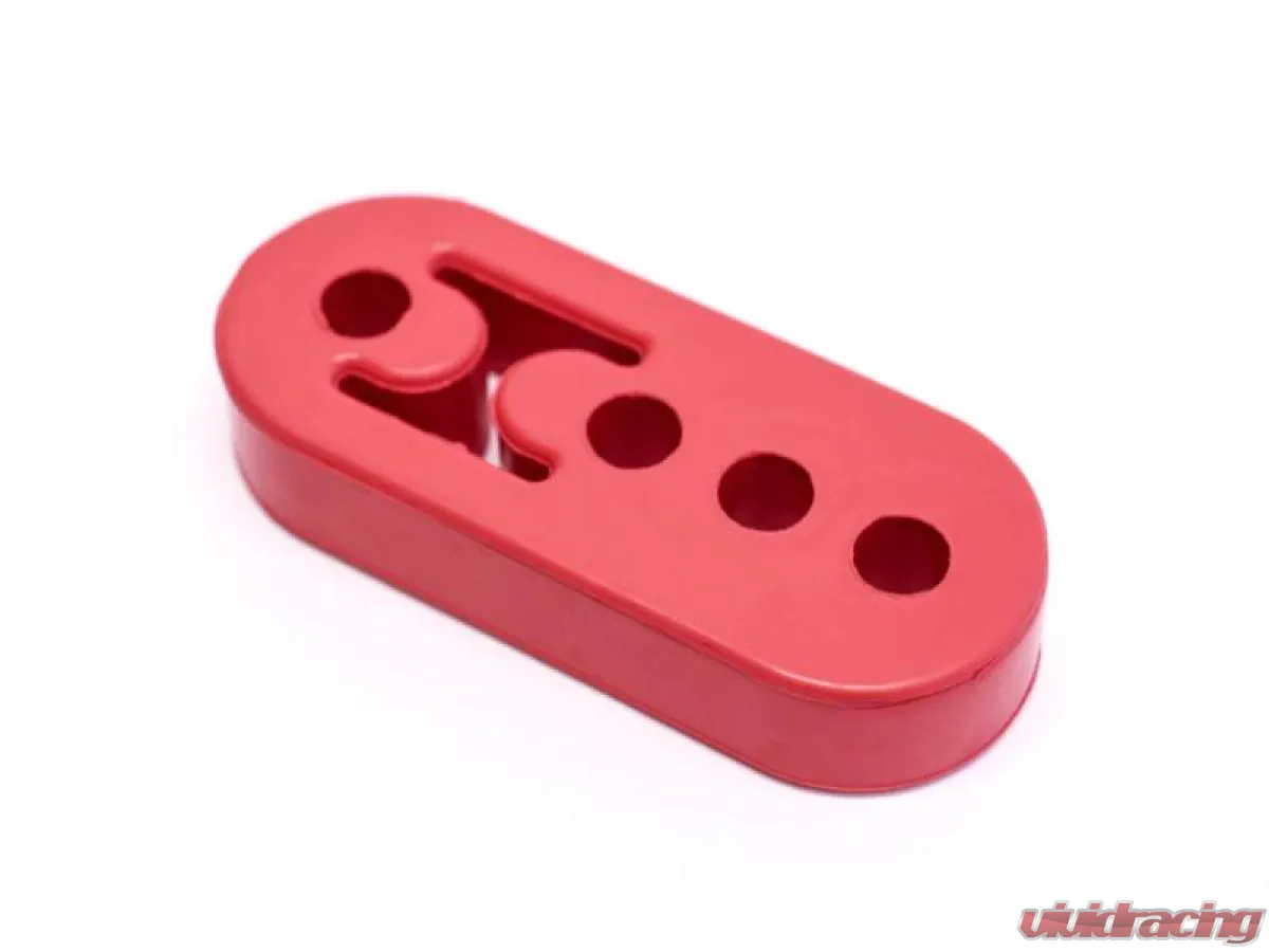 Image of a red polyurethane exhaust hanger