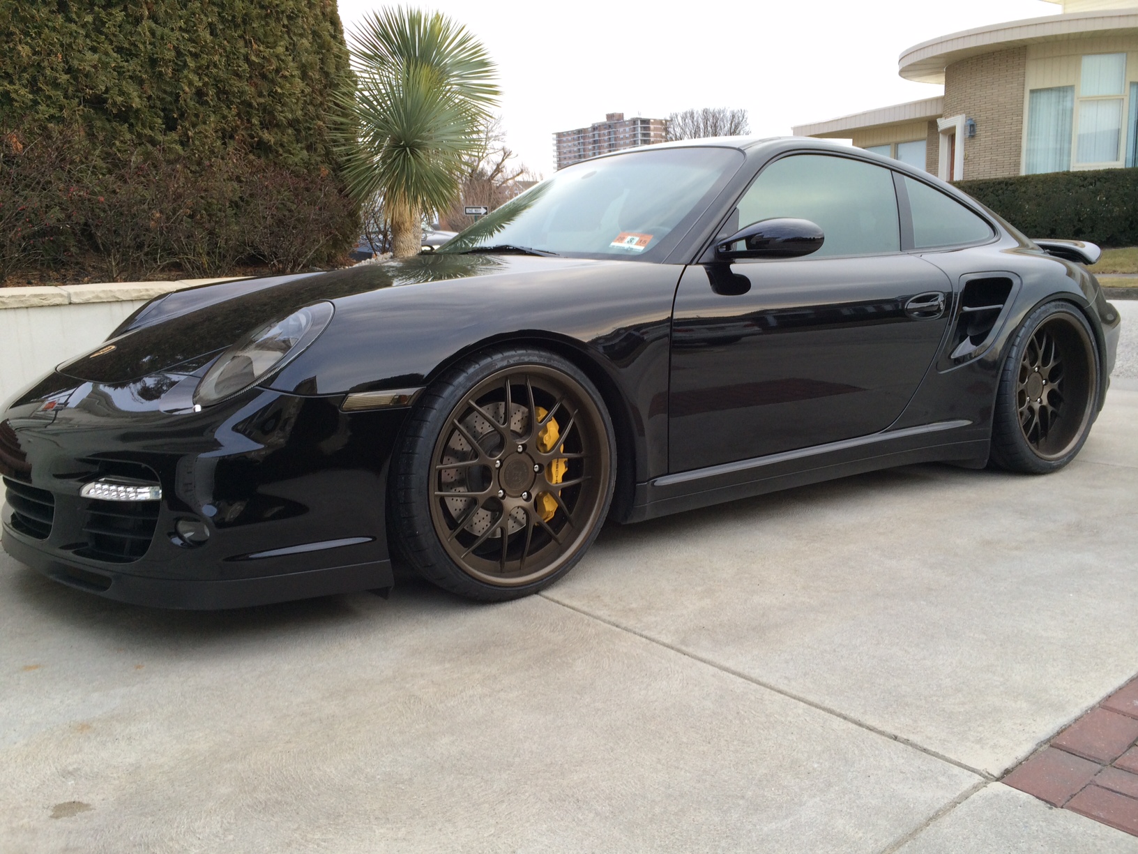 Blackened Porsche 997 Turbo Stuns with Bronze Shoes