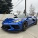 VR Forged Bronze Wheels on Elkhart Lake Blue Corvette C8