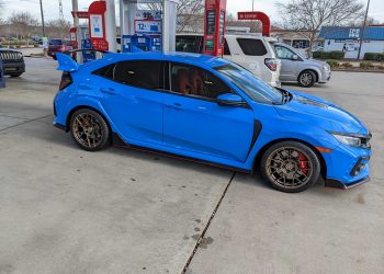 Honda Civic Type R with Satin Bronze D09 VR Forged Wheels