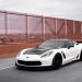 Corvette Z06 in White with Perfect Matched VR Forged D10 Wheels