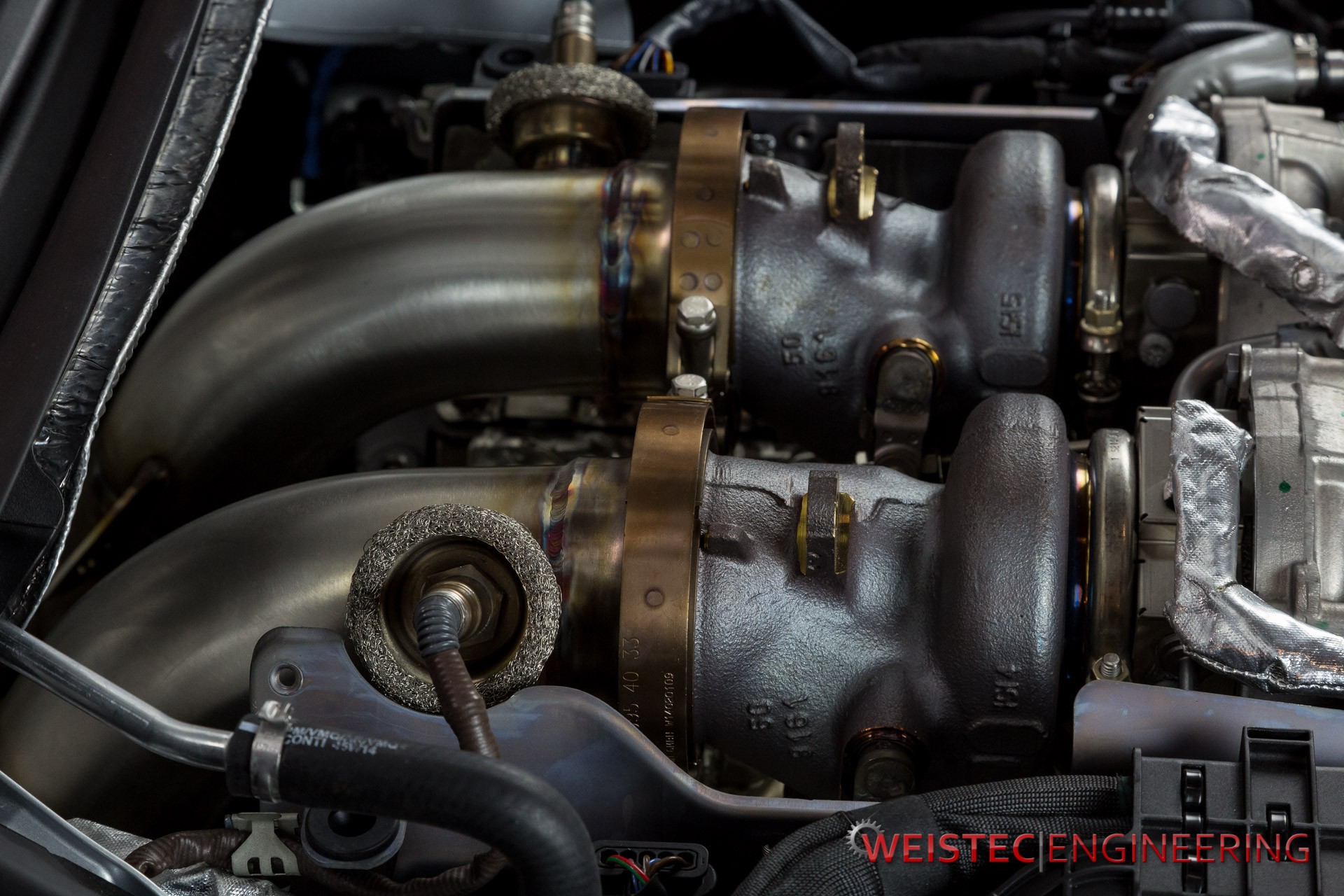 2015 Mercedes Benz C63 AMG Turbos Downpipes Weistec 