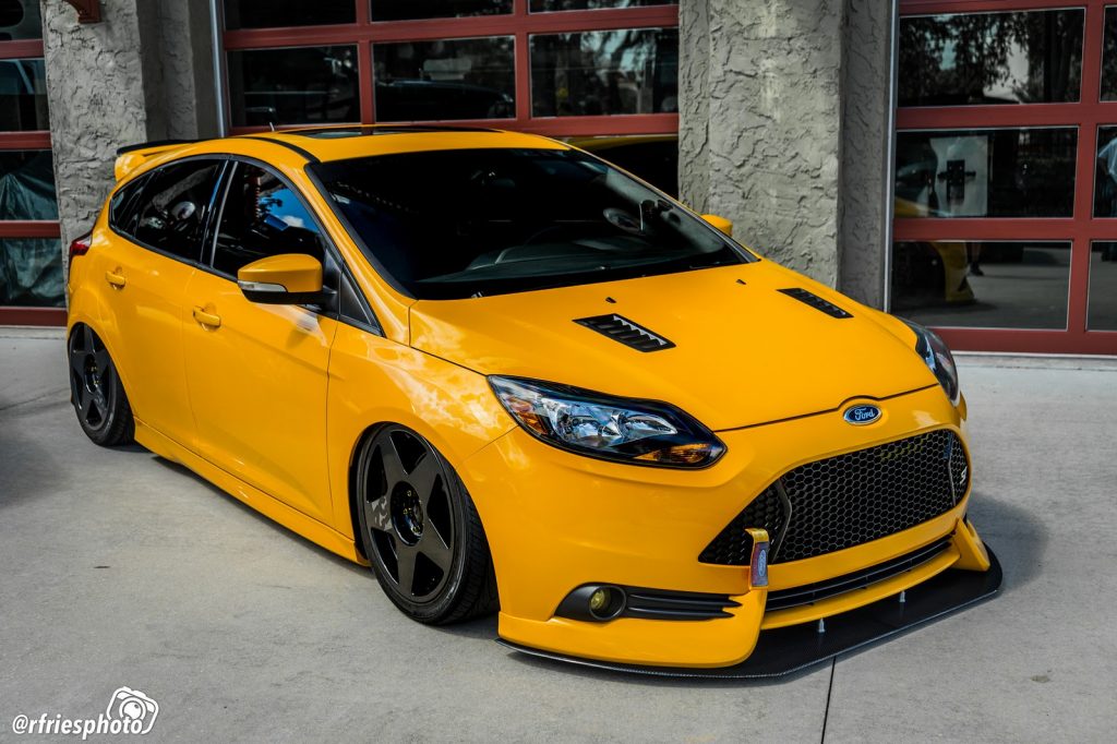 Ford Focus ST with Agency Power Carbon Rear Waist Spoiler Vivid