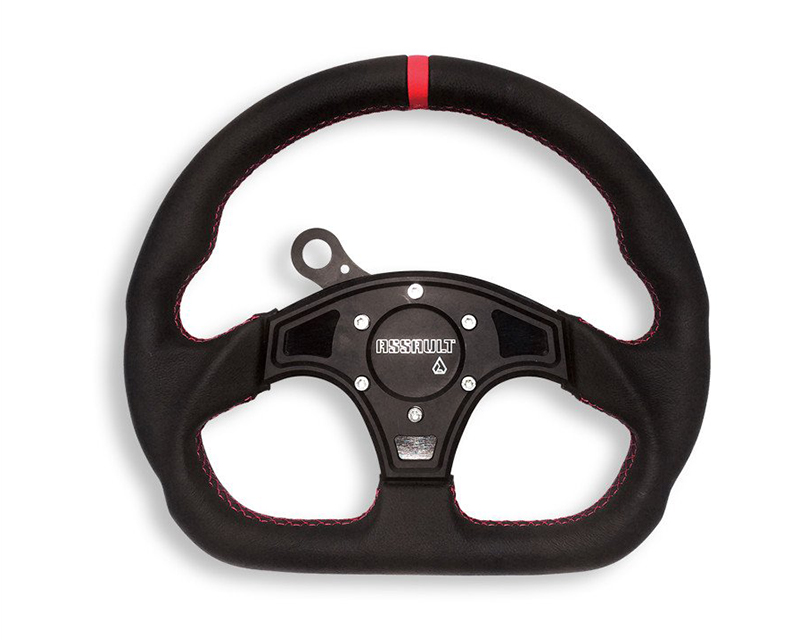 Assault Industries Ballistic D Leather Steering Wheel with Black Stitching Polaris RZR XP 4 1000