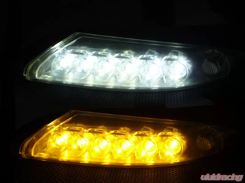 Agency Power Complete Front Bumper LED Daytime Running Light Kit Porsche 997 Turbo 07-12