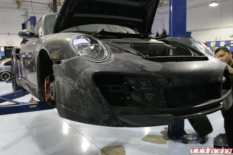 Vorsteiner Bumper Test Fit on Porsche 997TT
